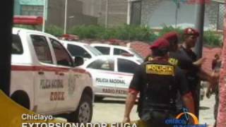 Chiclayo Peligroso extorsionador alias quotEl Burroquot fuga tras espectacular balacera [upl. by Cynera244]