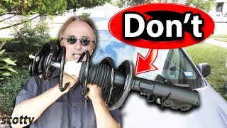 Why Not to Buy a Cheap Quick Strut Assembly for Your Car [upl. by Ayortal88]