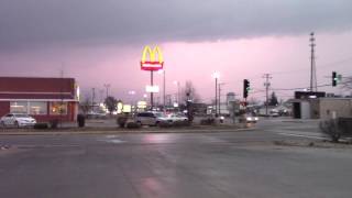 Grundy County Tornado Warning with Sirens 2282017 [upl. by Findley638]