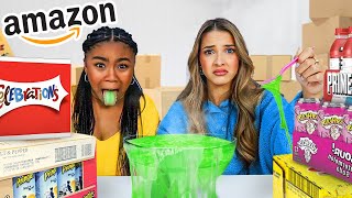 WE ATE THE WEIRDEST FOODS FROM AMAZON [upl. by Ernestus]