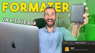 Comment formater un disque dur externe sur MAC Tutoriel [upl. by Eizdnil]