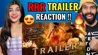 RRR Trailer Reaction Hindi  India’s Biggest Action  NTR Ram Charan Ajay Devgn  SS Rajamouli [upl. by Hannaj]