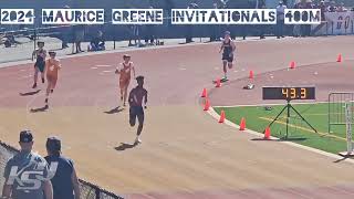 Chase Hansen 473 PR  2024 Maurice Greene Invitationals 400M DASH [upl. by Adigirb]