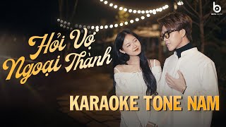 KARAOKE TONE NAM  Hỏi Vợ Ngoại Thành  Thành Đạt Cover Hay Nhất 2024 [upl. by Vola192]