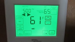 White Rodgers UP400 Universal Touchscreen Programmable Thermostat Review [upl. by Weikert]