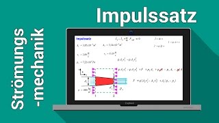 Impulssatz  Strömungsmechanik  Hydrodynamik Aufgabe und Lösung [upl. by Ahsinrad716]