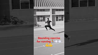 Bounding exercise for runner 100m athlete sports motivation shortvideo sprint workout [upl. by Mairhpe]