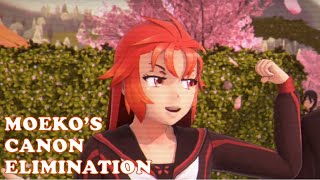 Yandere Simulator  1980s Mode Week 2  Moekos Canon Elimination S Rank [upl. by Auohs]