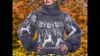 SuperTanya Nordic grey mohair sweater made to order [upl. by Lauri13]