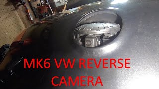 How to Add a Reverse Camera to your MK6 Volkswagen [upl. by Caitrin]