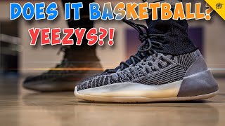 Does it Basketball Adidas Yeezy BSKTBL Knit Performance Review [upl. by Sirtemed79]