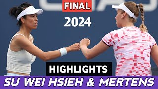 Su Wei Hsieh  Mertens Classic Final vs Siniakova  Hunter Highlights  Tennis 2024 [upl. by Blake559]