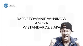 Statystyka do pracy dyplomowej  ANOVA w standardzie APA Jednoczynnikowa analiza wariancji [upl. by Anirec888]