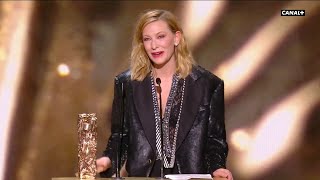 Cate Blanchett Honorary César Speech  English Subtitles [upl. by Popelka]