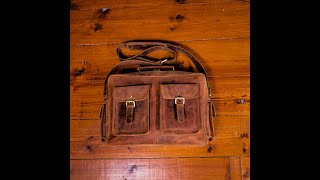 FLIGHT BAG Ruavintage  Bandolera de piel para Hombre [upl. by Anelegna969]