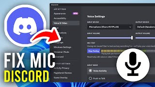 How To Fix Discord Mic Not Working  Ful Guide [upl. by Logan]