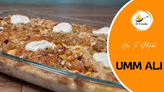 How To Make Umm Ali With Bakarkhani  Egyptian Dessert  D Foods [upl. by Marelya94]