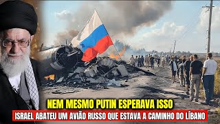 Israel Ab4te Avião Russo a Caminho do Líbano e Surpreende Até Putin [upl. by Valente]