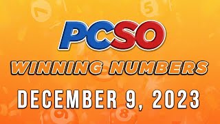 P53M Jackpot Grand Lotto 655 2D 3D 6D and Lotto 642  December 9 2023 [upl. by Falcone]