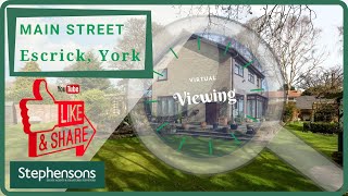 VIRTUAL VIEWING Main Street Escrick York [upl. by Ityak]