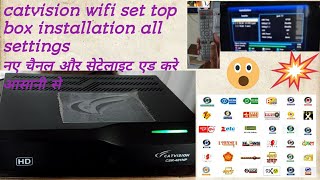 Catvision wifi set top box installation in tv [upl. by Elahcar]