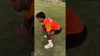 Fast bowling fitness session cricket fastbowling cricket trandingshorts fastbowler [upl. by Zebada872]