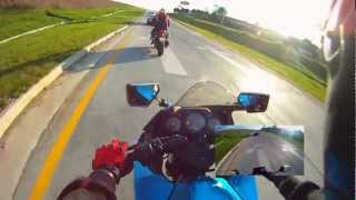 Ninja 250r Flyby Flip Off [upl. by Aniela561]