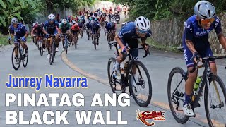 Junrey Navarra Pinatag ang unang ahon sa Black Wall PHILCYCLING NATIONAL ROAD CHAMPIONSHIPS 2023 [upl. by Oiramad]