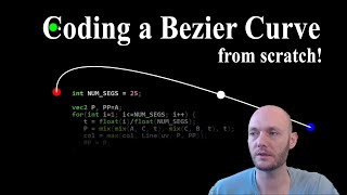 Coding a Bezier curve from scratch [upl. by Liagibba157]