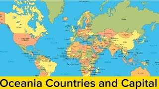 Oceania Countries and Capitals [upl. by Atteroc]