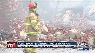 Sheridan fire under investigation [upl. by Aehtla]