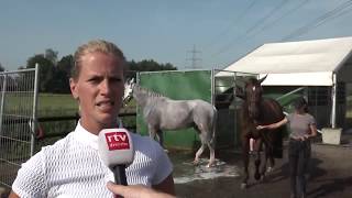 Drukte bij ‘wasstraat voor paarden bij CH De Wolden [upl. by Selmner]