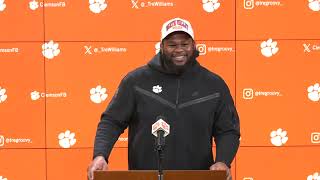 Tré Williams on Clemson defenses response vs Virginia Tech [upl. by Ardnazxela]