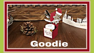 STAMPINUP SCHOKOVERPACKUNG WEIHNACHTLICH 4 GEWINNSPIEL ANLEITUNG TUTORIAL [upl. by Trudy286]