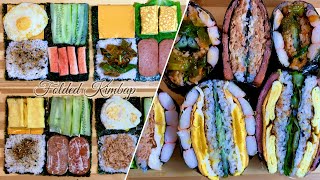 Folded KIMBAP or Gimpab  another viral tiktok hack [upl. by Ahsieker]