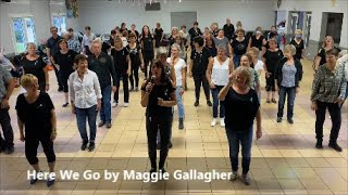 Here We Go Line Dance  Maggie Gallagher [upl. by Eillim]