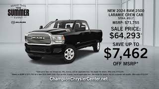 Champion Chrysler Stars Stripe amp Savings [upl. by Eissej471]