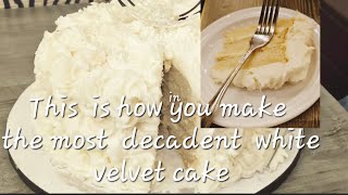 A WHITE VELVET CAKE YOU HAVE TO TRY [upl. by Bryn]