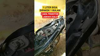 motor irit BBM satu liter dipakek sebulan motor bengkel shorts [upl. by Ardine]