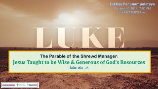 Luke Jesus for Everyone Episode 61 [upl. by Fielding]