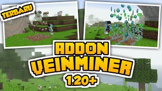 ADDON UNTUK SURVIVAL  VEINMINER  MCPE 120 [upl. by Ebocaj]