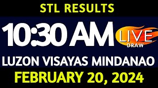 Stl Result Today 1030 am draw February 20 2024 Tuesday Luzon Visayas and Mindanao Area [upl. by Cost]