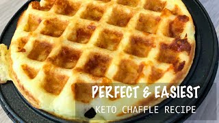 PERFECT amp EASIEST Keto Chaffle Recipe [upl. by Anoyk]