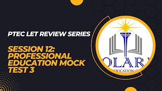 PTEC LET REVIEW Session 12 Professional Education With Mock Tests 3 [upl. by Hardigg]