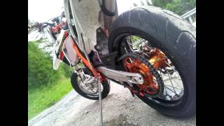 KTM SIX DAYS 125 2013 first video published with sm wheels fixed video [upl. by Mildred842]