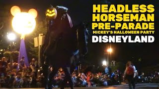 Headless Horseman preparade at Mickeys Halloween Party 2016 Disneyland [upl. by Daney]