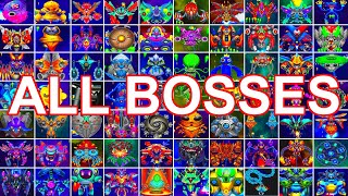 Space Shooter Galaxy Attack  All Bosses  Beating ALL BOSSES [upl. by Nottnerb]