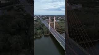 warsaw vistula sunset poland drone [upl. by Sankey]