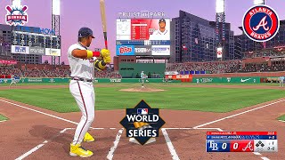 MLB The Show 24 Atlanta Braves vs Tampa Bay Rays  World Series Final 2024  Gameplay PS5 HD [upl. by Linoel457]