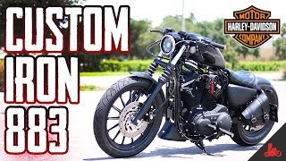 CUSTOM Harley Iron 883 Reveal 🛠 Giveaway S2 Ep10 [upl. by Sahpec]